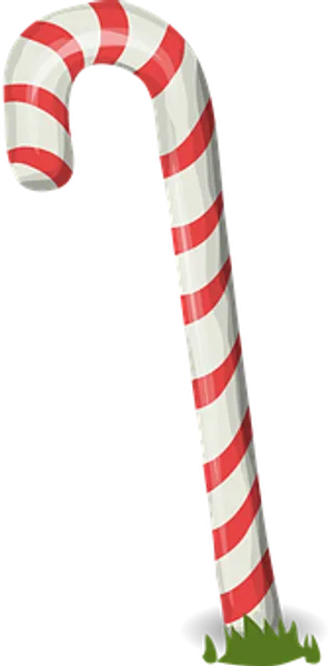 Redand White Candy Cane