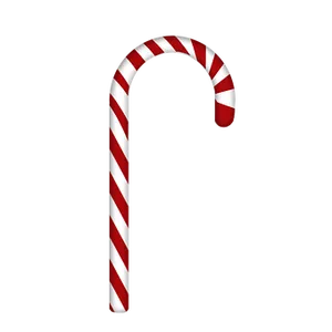 Redand White Candy Caneon Black Background