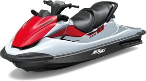 Redand White Jet Ski Model PNG image