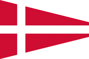 Redand White Nautical Flag