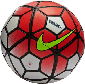 Redand White Nike Soccer Ball PNG image