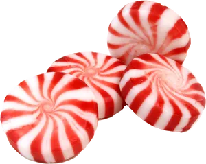 Redand White Peppermint Candies PNG image