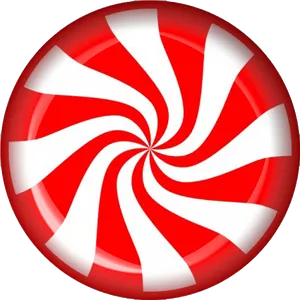Redand White Peppermint Candy PNG image
