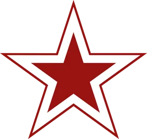 Redand White Star Graphic PNG image