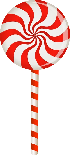 Redand White Swirl Lollipop