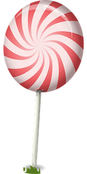 Redand White Swirl Lollipop