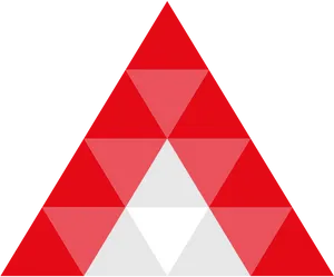 Redand White Triangle Pattern PNG image