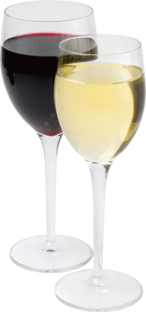 Redand White Wine Glasses PNG image