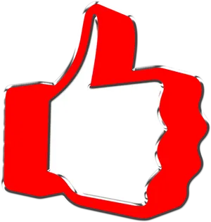 Redand White You Tube Like Icon PNG image
