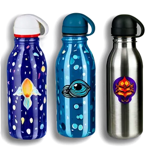 Redbubble Water Bottles Png 06282024 PNG image