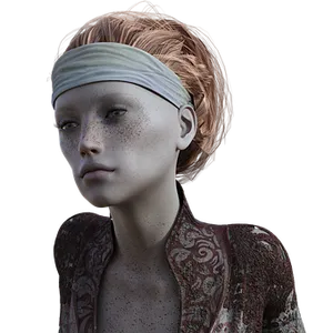 Redheaded Female Mannequinwith Headband
