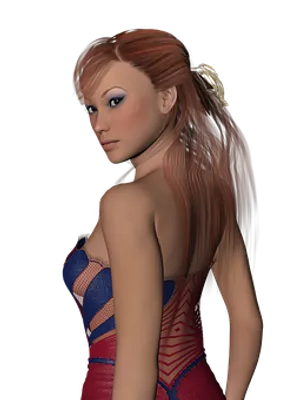 Redheaded3 D Model Glance
