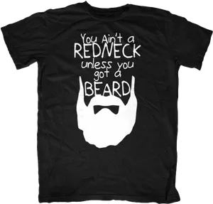 Redneck Beard T Shirt Graphic PNG image