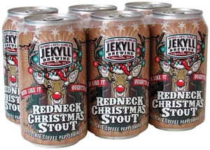 Redneck Christmas Stout Beer Cans PNG
