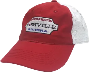 Redneck Nashville Riviera Trucker Hat PNG image