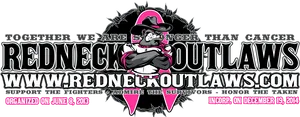 Redneck Outlaws Cancer Support Banner PNG
