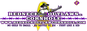 Redneck Outlaws Cornhole Branding PNG image