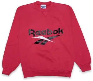 Reebok Classic Red Sweatshirt PNG image