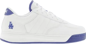 Reebok Classic White Sneakerwith Blue Accents PNG image