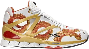 Reebok Dragon Design Sneaker PNG image