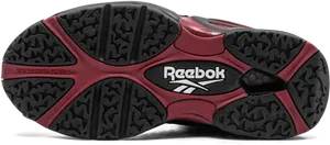 Reebok Redand Black Sole Design PNG image