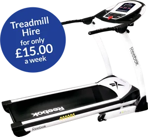 Reebok Treadmill Hire Promotion PNG image
