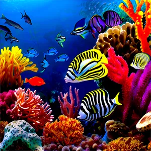 Reef Life In Harmony PNG 40