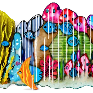 Reef Life In Harmony PNG Pva