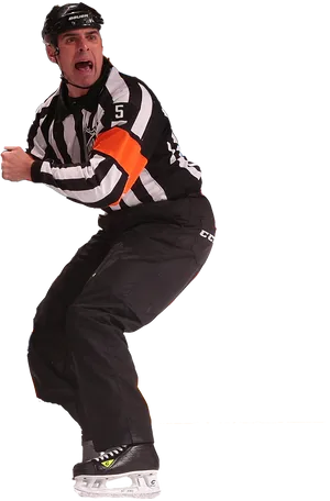 Referee In Action Pose