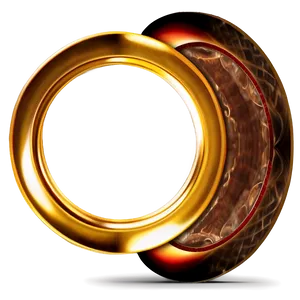 Refined Gold Circle Frame Png 33 PNG image