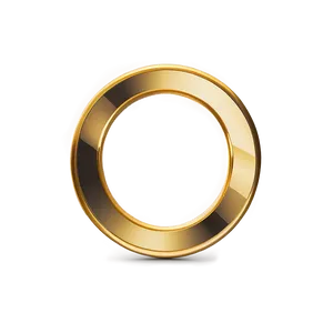 Refined Gold Circle Frame Png Egr11 PNG image