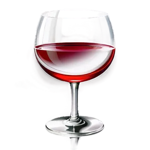 Reflective Red Wine Glass Png 06262024 PNG image