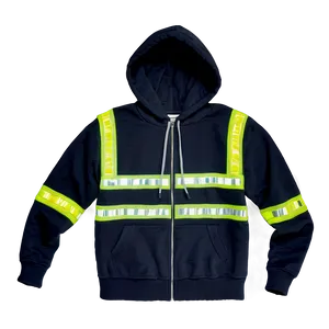 Reflective Safety Hoodie Strings PNG 61