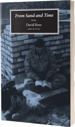 Reflective Soldier Reading Poetry PNG image