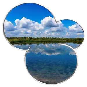 Reflective Water Sky PNG 05032024