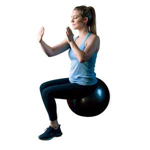 Reflective Yoga Ball PNG 06252024