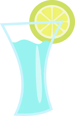 Refreshing Lemonade Glass Vector PNG image