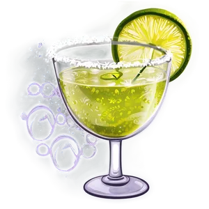 Refreshing Margarita Glass PNG Oko85 PNG