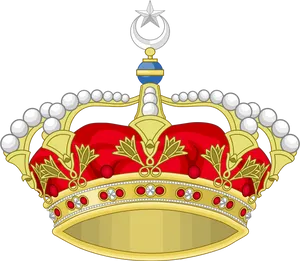 Regal Crown Illustration PNG image