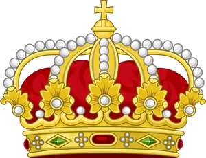 Regal Crown Illustration PNG image