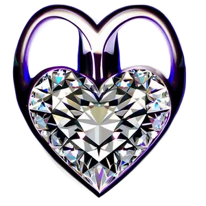 Regal Diamond Heart PNG 06262024