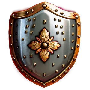 Regal Gold Shield PNG Dof