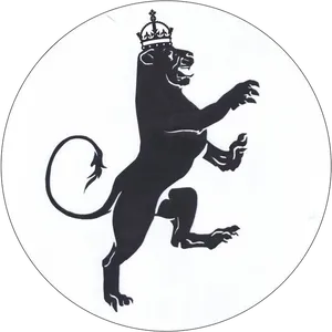 Regal Lion Silhouette PNG image
