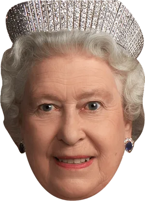Regal Smile Tiara Portrait PNG