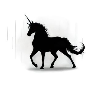 Regal Unicorn Silhouette PNG 06282024 PNG