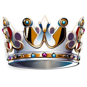 Regal White Crown Clipart PNG Gxe PNG