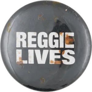 Reggie Lives Music Pin PNG