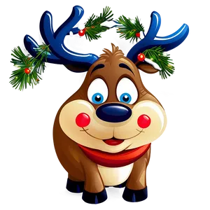 Reindeer Cartoon PNG 42
