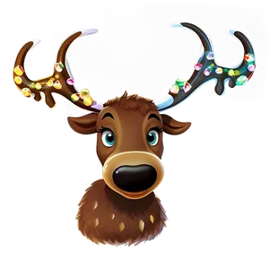 Reindeer Cartoon PNG Hmw93