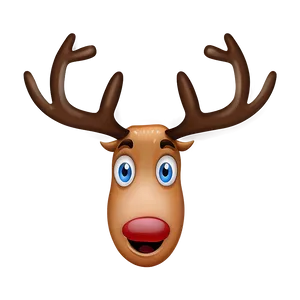 Reindeer Face Emoji Png 22 PNG image